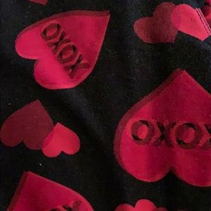 Valentine hearts lularoe kids leggings